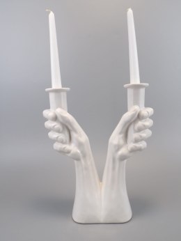 „Gest” świecznik biały