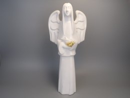 Anioł stojący wysoki biały